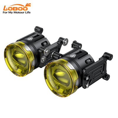 L7S Motorcycle Auxiliary Lights Only for CFMOTO 800MT  – 15000LM High/Low Beam Driving Fog Lamps, 3 Warning Modes, IP68 Waterproof, CNC Alloy Housing, Fits 22–28mm Bars (Pair)