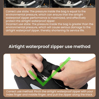 Wanderer Motorcycle Crash Bar Bags – Inflatable/Non-Inflatable, Waterproof Frame Bags with Reflective Strips & Anti-Theft System (Pair)