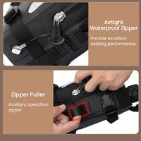 Wanderer Motorcycle Crash Bar Bags – Inflatable/Non-Inflatable, Waterproof Frame Bags with Reflective Strips & Anti-Theft System (Pair)