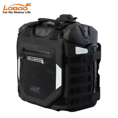 Alps Inflatable Motorcycle Side Bags – Waterproof TPU with 300KG Impact Protection, Quick Access, MOLLE System, IPX7 Rated (Pair)
