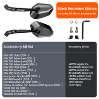 RM 02 Foldable Rearview Mirror – Pair