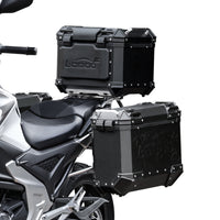 PIKE TRACKER Series Side Cases and Top Case-HONDA NC750X (2021- )The case rack is available separately. Please add it to your order if you need it.
