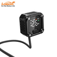 C36 Motorcycle Bi-Directional Battery Charger – 100W PD Fast Charge, Real-Time Voltage Display, IP67 Waterproof, Lead-Acid Repair, Mirror/Adhesive Mount