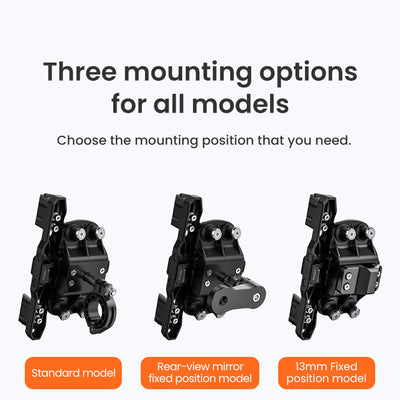 LOBOO-PH02S-Motorcycle Phone Holder with 15W Wireless & 24W Fast Charging – Anti-Vibration Handlebar Holder for iPhone, Samsung & More (65–98mm Width)