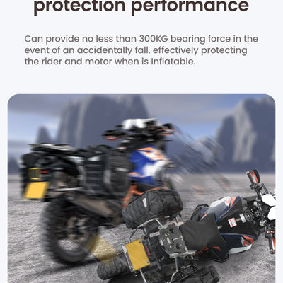 Alps Inflatable Motorcycle Side Bags – Waterproof TPU with 300KG Impact Protection, Quick Access, MOLLE System, IPX7 Rated (Pair)