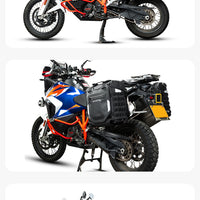 Alps Inflatable Motorcycle Side Bags – Waterproof TPU with 300KG Impact Protection, Quick Access, MOLLE System, IPX7 Rated (Pair)