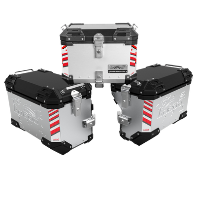 PIKE TRACKER Series Side Cases and Top Case-HONDA NC750X (2021- )The case rack is available separately. Please add it to your order if you need it.