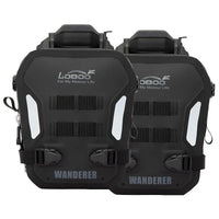 Wanderer Motorcycle Crash Bar Bags – Inflatable/Non-Inflatable, Waterproof Frame Bags with Reflective Strips & Anti-Theft System (Pair)
